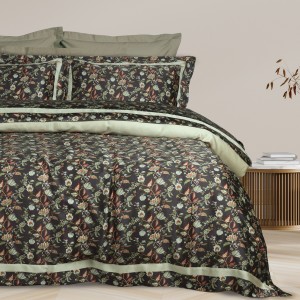 1706 Παπλωματοθήκη Σετ Υπέρδιπλη Executive  Green/Grey 220X240 Das Home