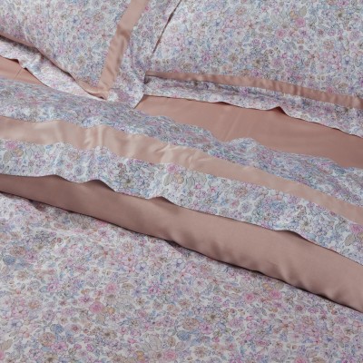 1707 Παπλωματοθήκη Σετ Υπέρδιπλη Executive  Pink 220X240 Das Home