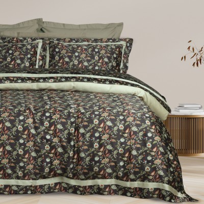 1706 Σεντόνια Σετ Υπέρδιπλα Executive  Green/Grey 240X270 Das Home
