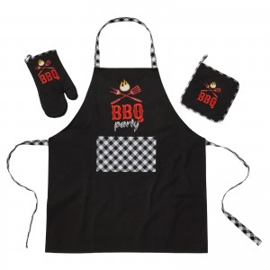 0862 Σετ Κουζίνας 3Τμχ  Black  Das Home