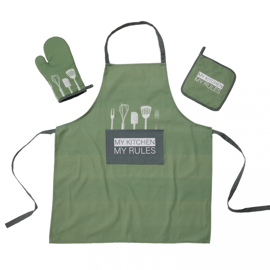 0863 Σετ Κουζίνας 3Τμχ  Dark Mint  Das Home 0863 Σετ Κουζίνας 3Τμχ  Dark Mint  Das Home