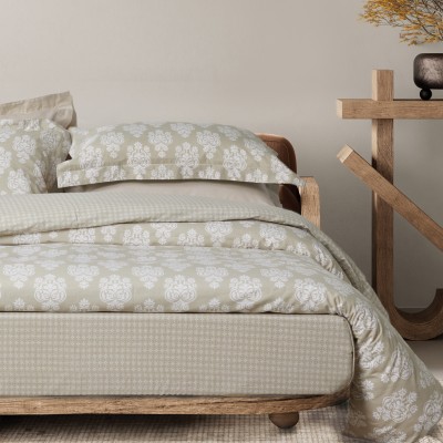 9689 Σετ Παπλωματοθήκη Μονή Happy  Taupe 160X240 Das Home