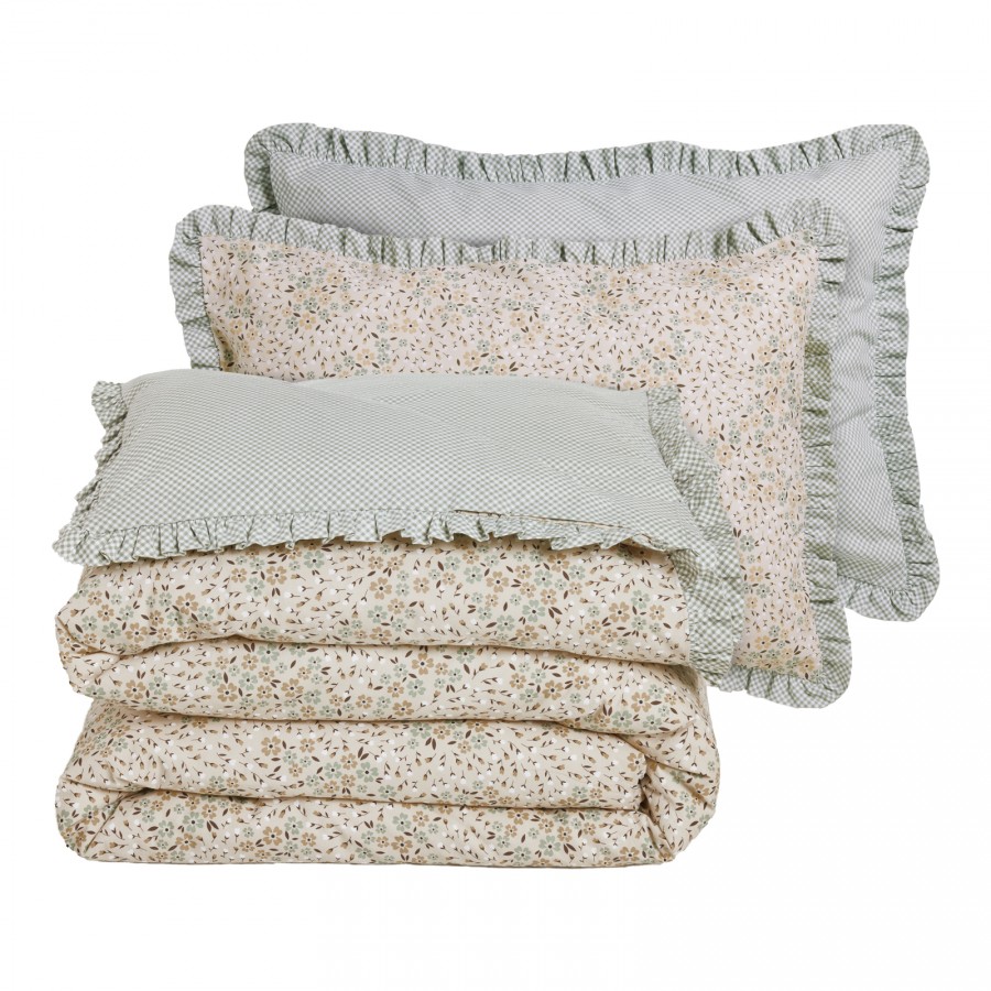 3179 Σετ Παπλωματοθήκη Υπέρδιπλη Daily  Taupe 220X240 Das Home