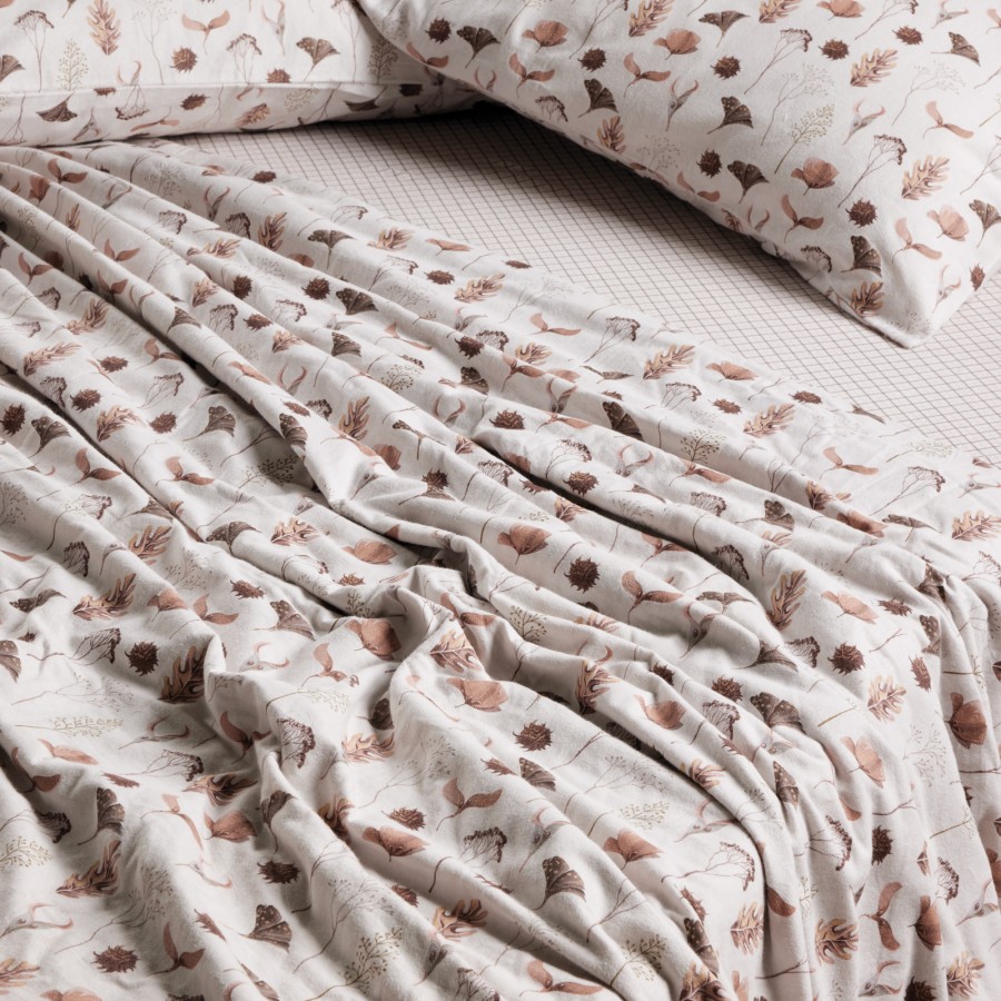 9681 Σετ Παπλωματοθήκη Υπέρδιπλη Happy Flannel  Beige/Brown 220X240 Das Home 9681 Σετ Παπλωματοθήκη Υπέρδιπλη Happy Flannel  Beige/Brown 220X240 Das Home