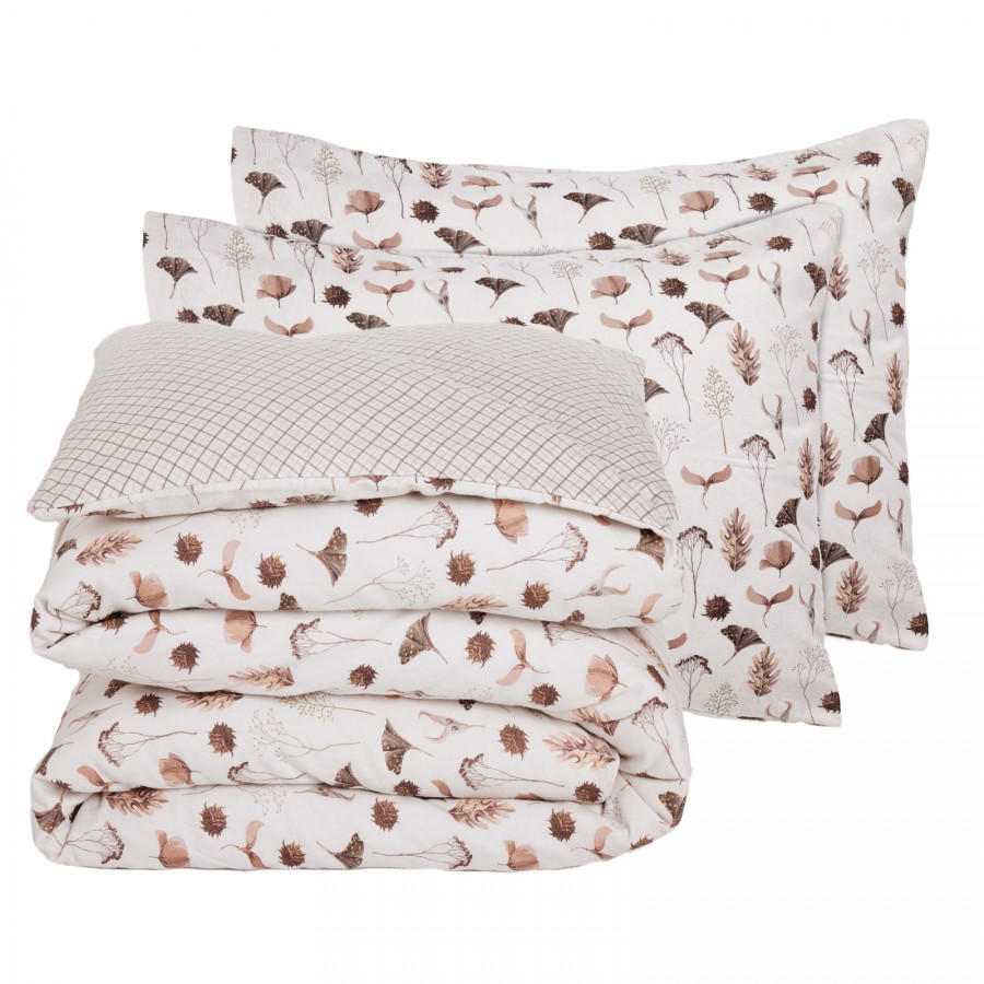 9681 Σετ Παπλωματοθήκη Υπέρδιπλη Happy Flannel  Beige/Brown 220X240 Das Home 9681 Σετ Παπλωματοθήκη Υπέρδιπλη Happy Flannel  Beige/Brown 220X240 Das Home