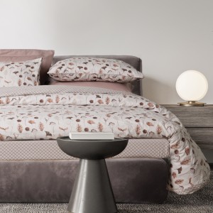 9681 Σετ Παπλωματοθήκη Υπέρδιπλη Happy Flannel  Beige/Brown 220X240 Das Home 9681 Σετ Παπλωματοθήκη Υπέρδιπλη Happy Flannel  Beige/Brown 220X240 Das Home