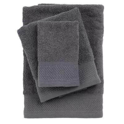 0835 Σετ Πετσέτες 3Τμχ Best  Dark Grey  Das Home