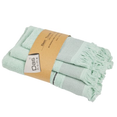 0839 Σετ Πετσέτες 3Τμχ Best  Mint  Das Home