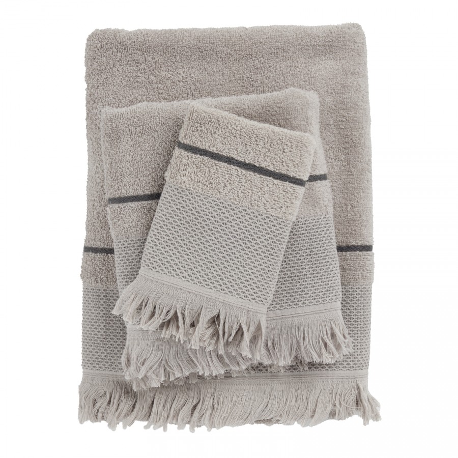 0841 Σετ Πετσέτες 3Τμχ Best  Grey  Das Home