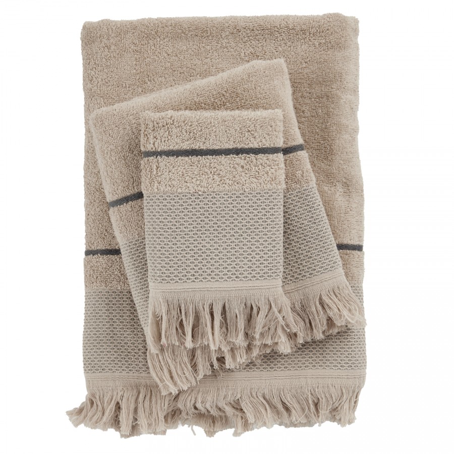 0842 Σετ Πετσέτες 3Τμχ Best  Taupe  Das Home