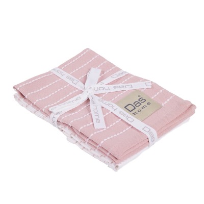 DAS HOME ΣΕΤ ΠΟΤΗΡΟΠΑΝΑ 2ΤΜΧ 30Χ50 0823 PINK, WHITE