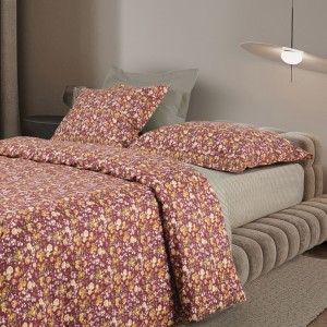 9683 Σετ Σεντόνια Μονά Happy  Bordeaux/Green 170X260 Das Home