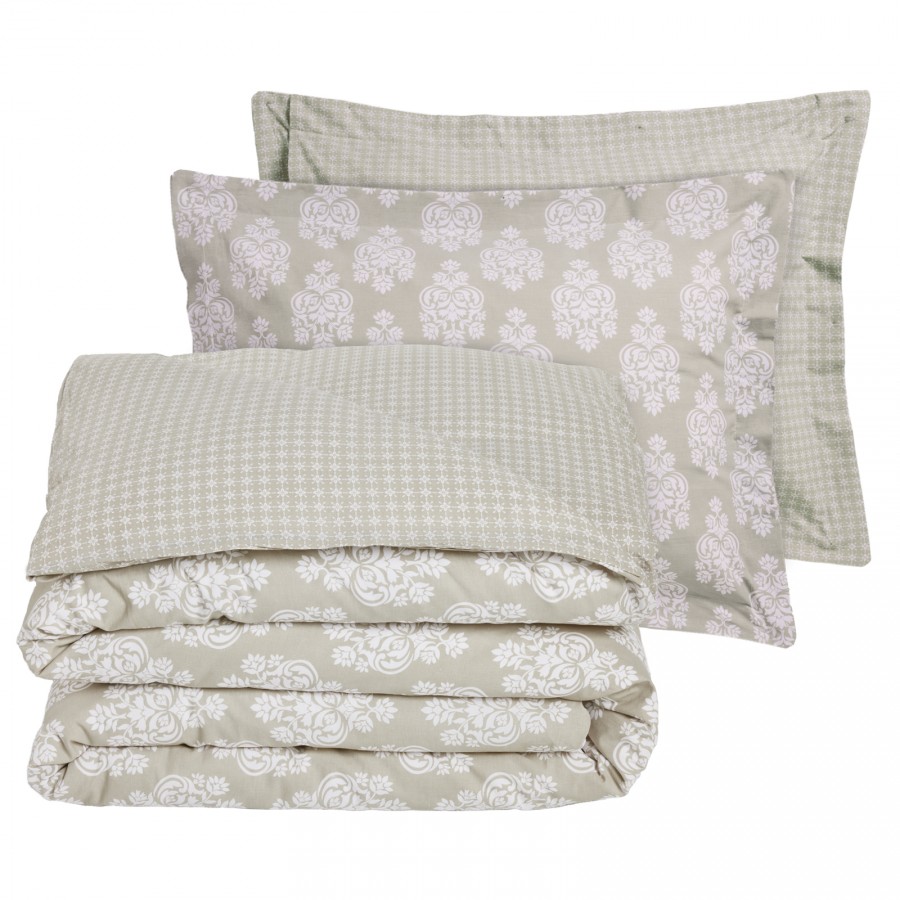 9689 Σετ Σεντόνια Μονά Happy  Taupe 170X260 Das Home