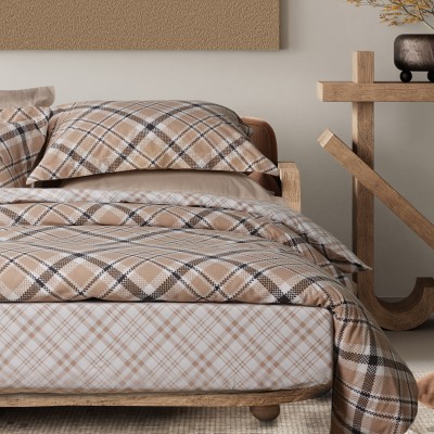 DAS HOME ΣΕΤ ΣΕΝΤΟΝΙΑ ΜΟΝΑ ΜΕ ΛΑΣΤΙΧΟ CASUAL 5435 BEIGE, BLACK