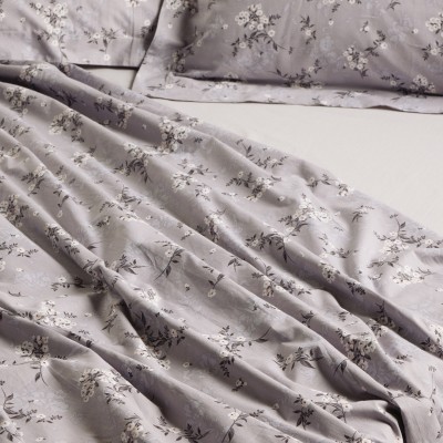 9684 Σετ Σεντόνια Υπέρδιπλα Happy  Taupe/Grey 240X260 Das Home