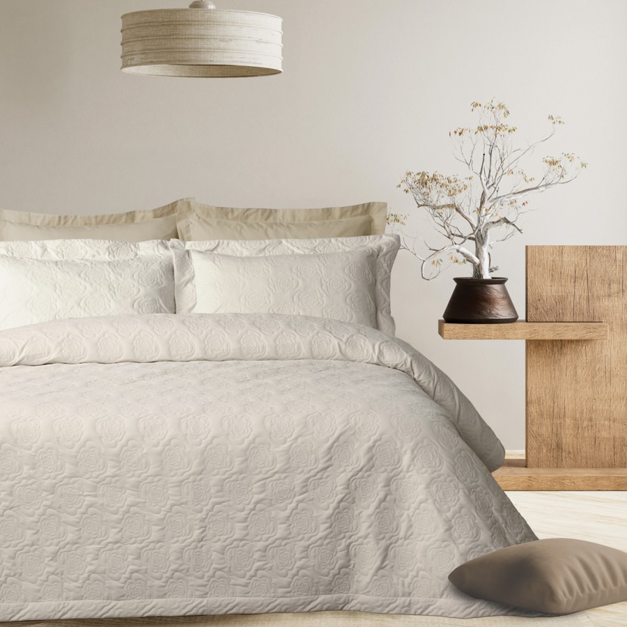 0288 Ζεύγος Μαξιλαροθήκες Happy  White 50X70+8 Das Home