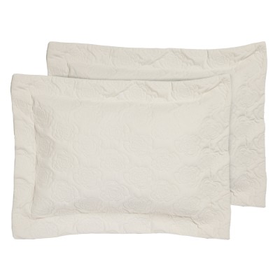 0288 Ζεύγος Μαξιλαροθήκες Happy  White 50X70+8 Das Home