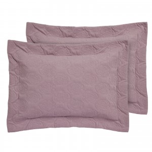 0289 Ζεύγος Μαξιλαροθήκες Happy  Lilac 50X70+8 Das Home