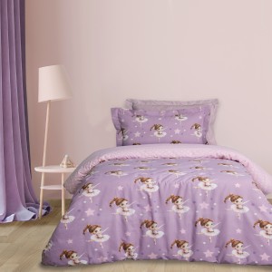4972 Σετ Σεντόνια Μονά Kid  Pink/Purple 170X260 Das Home