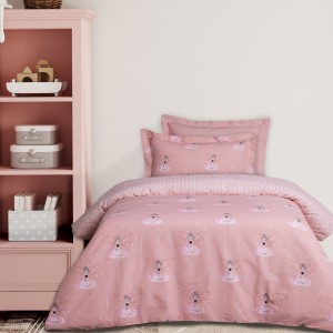4973 Σετ Σεντόνια Μονά Kid  Pink 170X260 Das Home