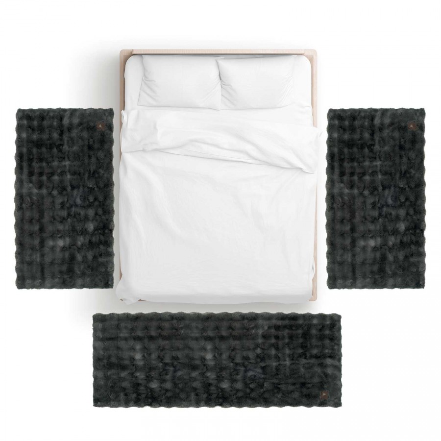 3125 Χαλί Faux Fur 75X200  Graphite 75X200 Greenwich Polo Club