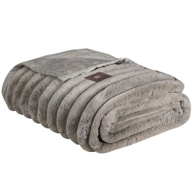 3831 Κουβέρτα Υπέρδιπλη Faux Fur-Flannel  Taupe 220X240 Greenwich Polo Club