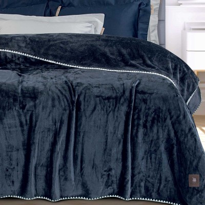 4442 Κουβέρτα Fleece 170X240  Royal Blue 170X240 Greenwich Polo Club