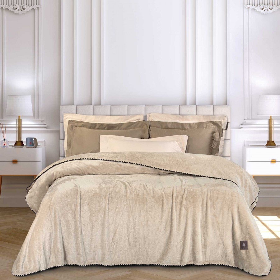 4438 Κουβέρτα Fleece 220X240 Beige 220X240 Greenwich Polo Club 4438 Κουβέρτα Fleece 220X240 Beige 220X240 Greenwich Polo Club