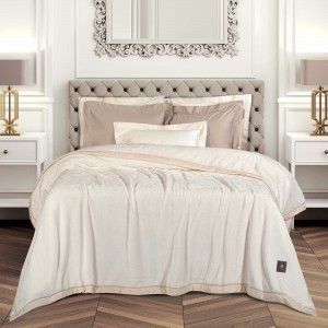 3974 Κουβέρτα Velour King Size Royal White 240X250 Greenwich Polo Club