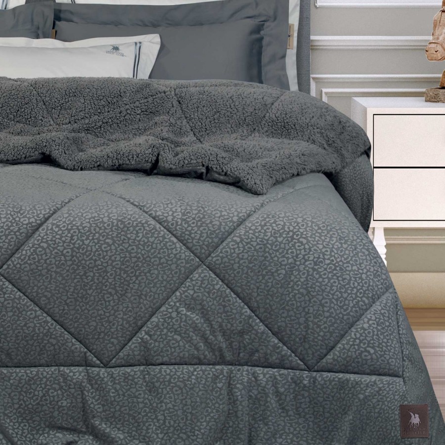 4435 Κουβερτοπάπλωμα Sherpa King Size Grey 240X250 Greenwich Polo Club 4435 Κουβερτοπάπλωμα Sherpa King Size Grey 240X250 Greenwich Polo Club