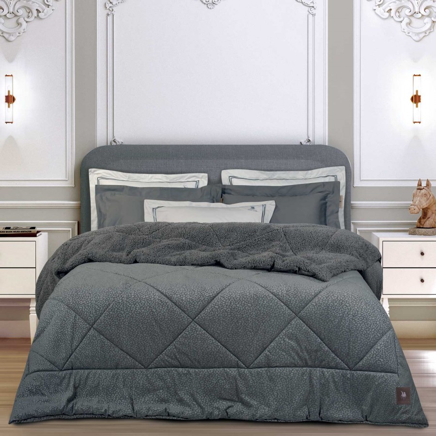 4435 Κουβερτοπάπλωμα Sherpa King Size Grey 240X250 Greenwich Polo Club 4435 Κουβερτοπάπλωμα Sherpa King Size Grey 240X250 Greenwich Polo Club