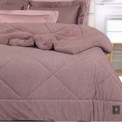 4436 Κουβερτοπάπλωμα Sherpa King Size Nude 240X250 Greenwich Polo Club