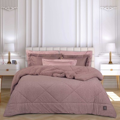 4436 Κουβερτοπάπλωμα Sherpa King Size Nude 240X250 Greenwich Polo Club