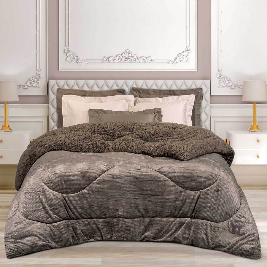 3958 Κουβερτοπάπλωμα Μονό  Taupe 160X220 Greenwich Polo Club 3958 Κουβερτοπάπλωμα Μονό  Taupe 160X220 Greenwich Polo Club