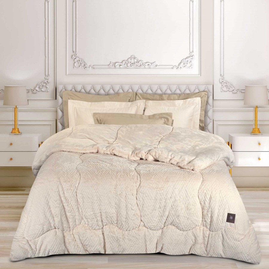 3952 Κουβερτοπάπλωμα Rabbit Faux Fur King Size Ivory 240X250 Greenwich Polo Club 3952 Κουβερτοπάπλωμα Rabbit Faux Fur King Size Ivory 240X250 Greenwich Polo Club