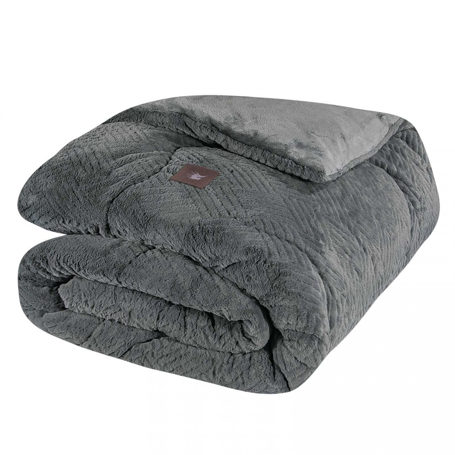 3954 Κουβερτοπάπλωμα Rabbit Faux Fur King Size Grey 240X250 Greenwich Polo Club 3954 Κουβερτοπάπλωμα Rabbit Faux Fur King Size Grey 240X250 Greenwich Polo Club