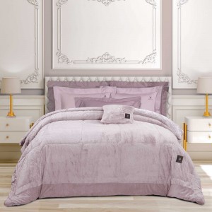 3963 Κουβερτοπάπλωμα Rabbit Faux Fur King Size Nude 240X250 Greenwich Polo Club