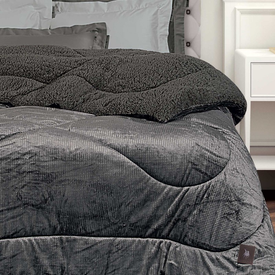 3956 Κουβερτοπάπλωμα Υπέρδιπλο  Grey 220X240 Greenwich Polo Club