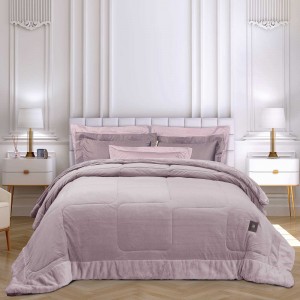 3966 Κουβερτοπάπλωμα Velvet King Size Nude 240X250 Greenwich Polo Club