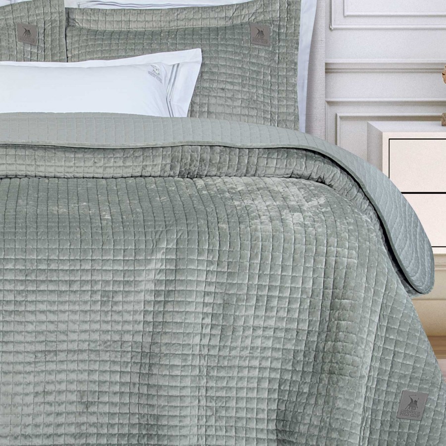4430 Κουβερτόριο King Size Sage Green 240X250 Greenwich Polo Club