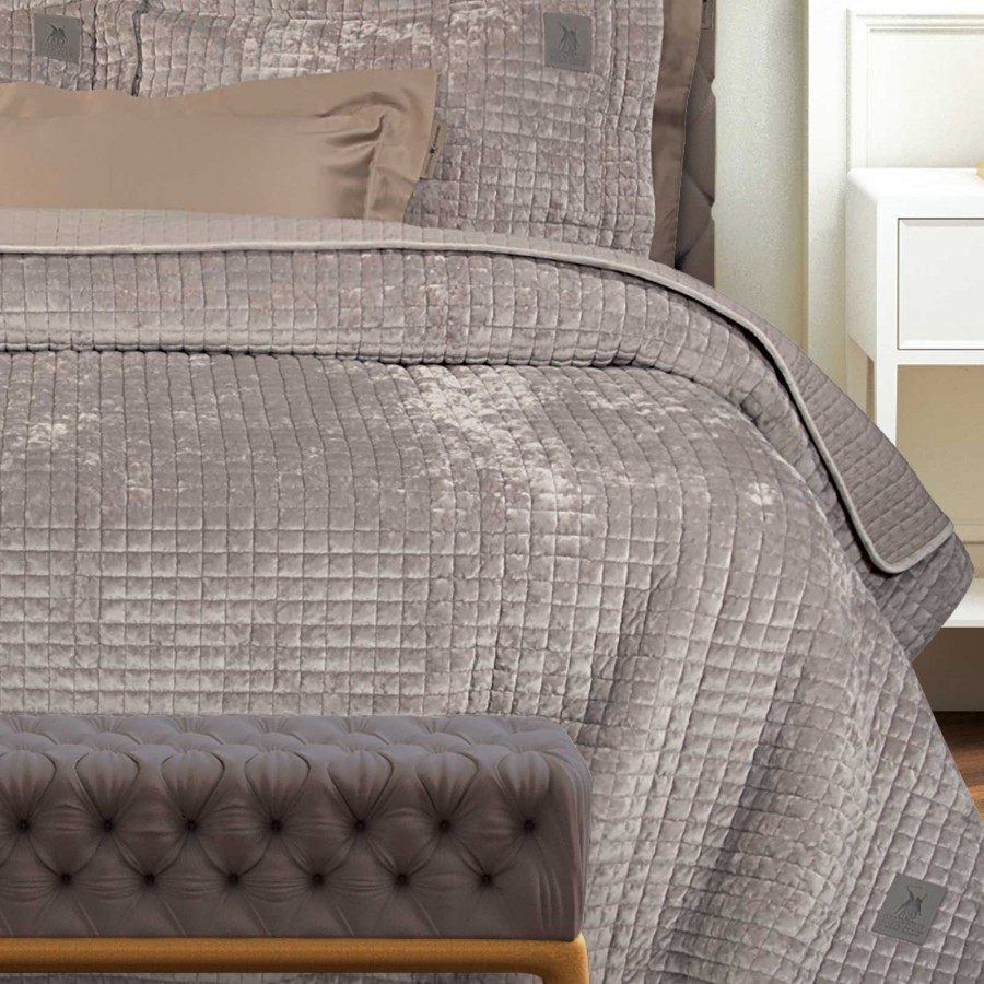 4432 Κουβερτόριο King Size Taupe 240X250 Greenwich Polo Club
