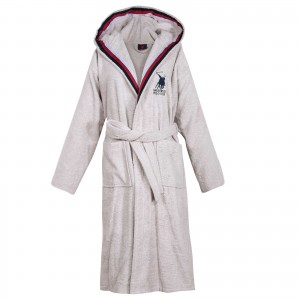 3064 Μπουρνούζι Large Grey  Greenwich Polo Club