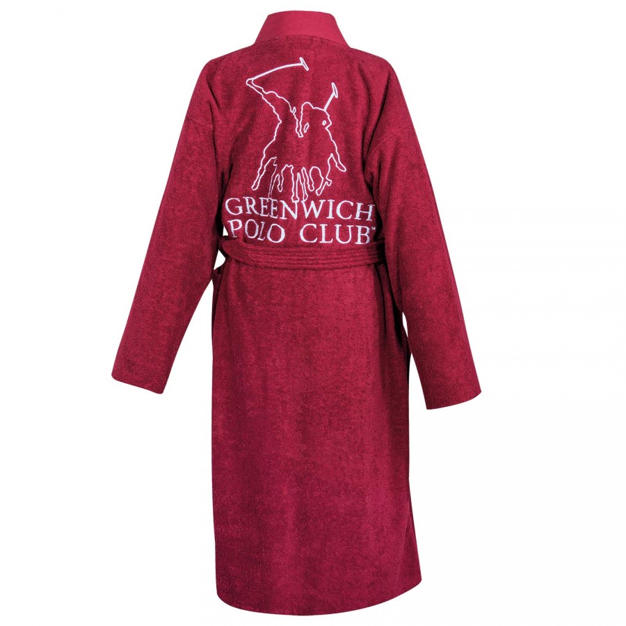 3210 Μπουρνούζι Large Bordeaux  Greenwich Polo Club