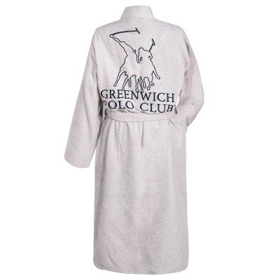 3213 Μπουρνούζι Large Light Grey  Greenwich Polo Club