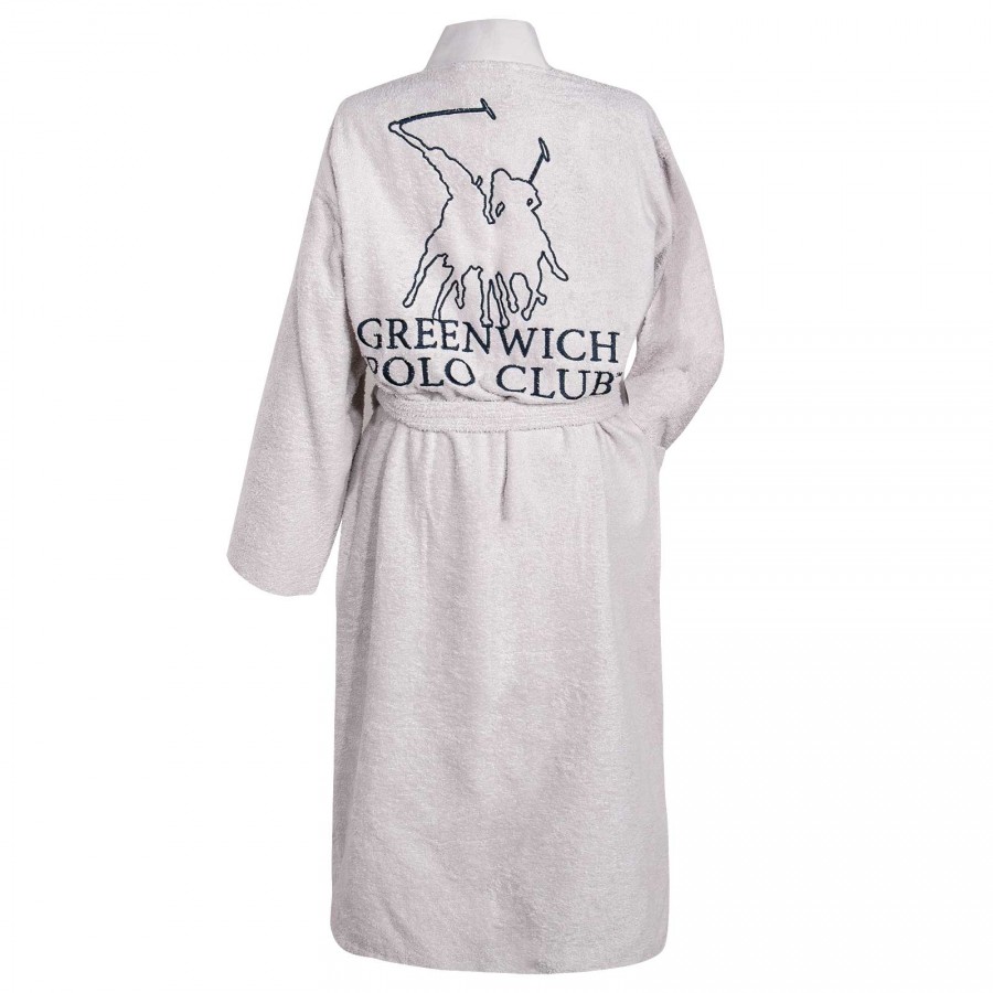 3213 Μπουρνούζι Large Light Grey  Greenwich Polo Club