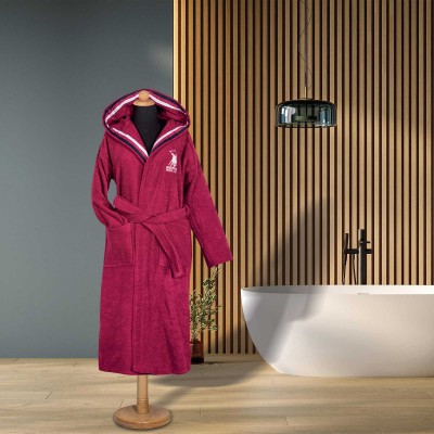 3061 Μπουρνούζι XLarge Bordeaux  Greenwich Polo Club