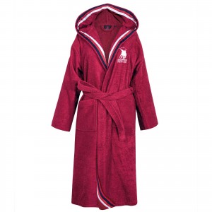 3061 Μπουρνούζι XXLarge Bordeaux  Greenwich Polo Club