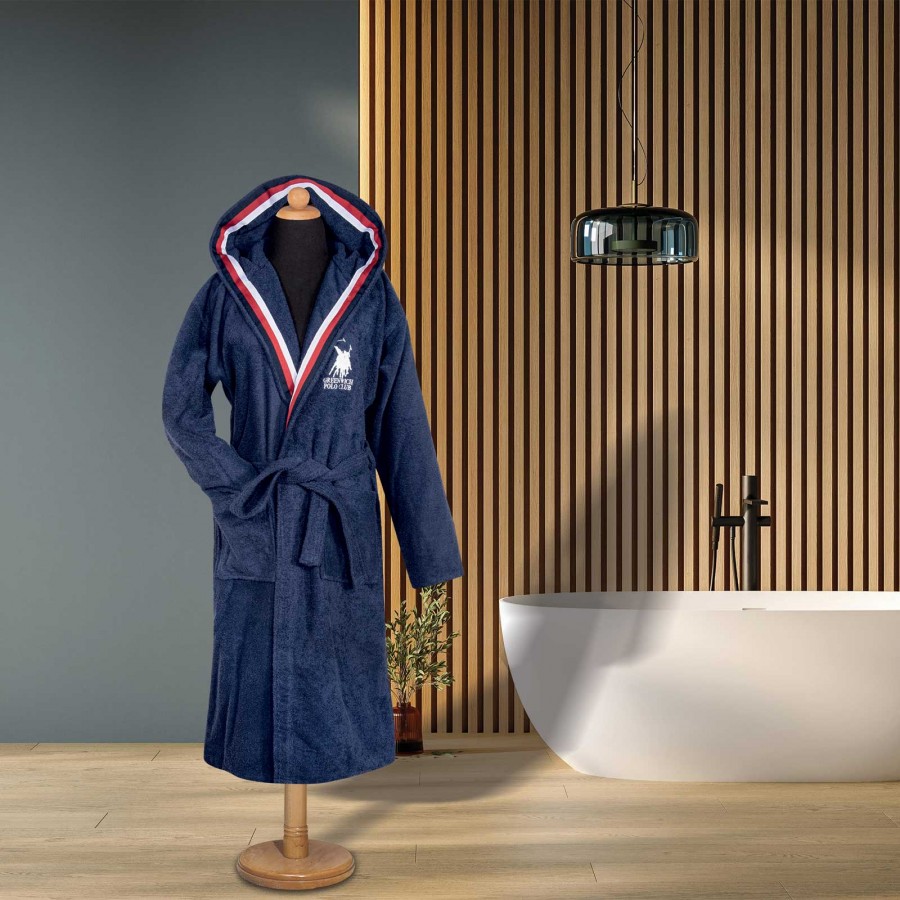 3063 Μπουρνούζι XXLarge Navy  Greenwich Polo Club