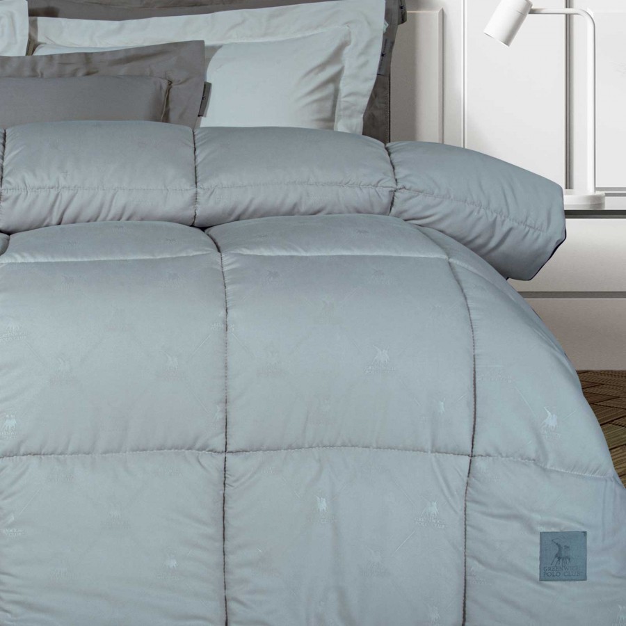 4443 Πάπλωμα Μονό  Grey 160X240 Greenwich Polo Club