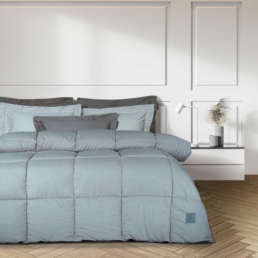 4443 Πάπλωμα Μονό  Grey 160X240 Greenwich Polo Club